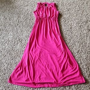 Old Navy Pink Maternity Maxi Dress